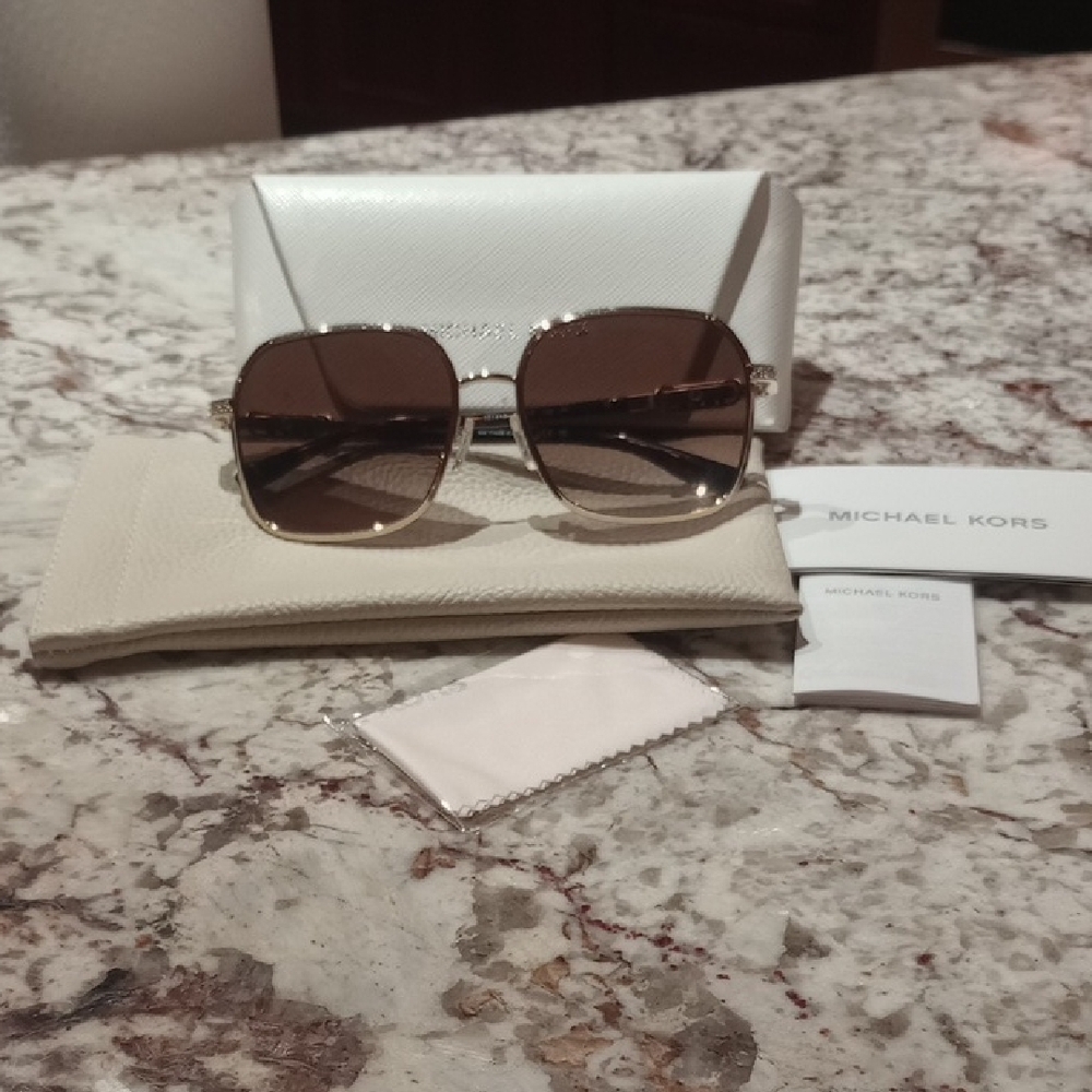 Michael Kors Women's Sunglasses - Silver and Black